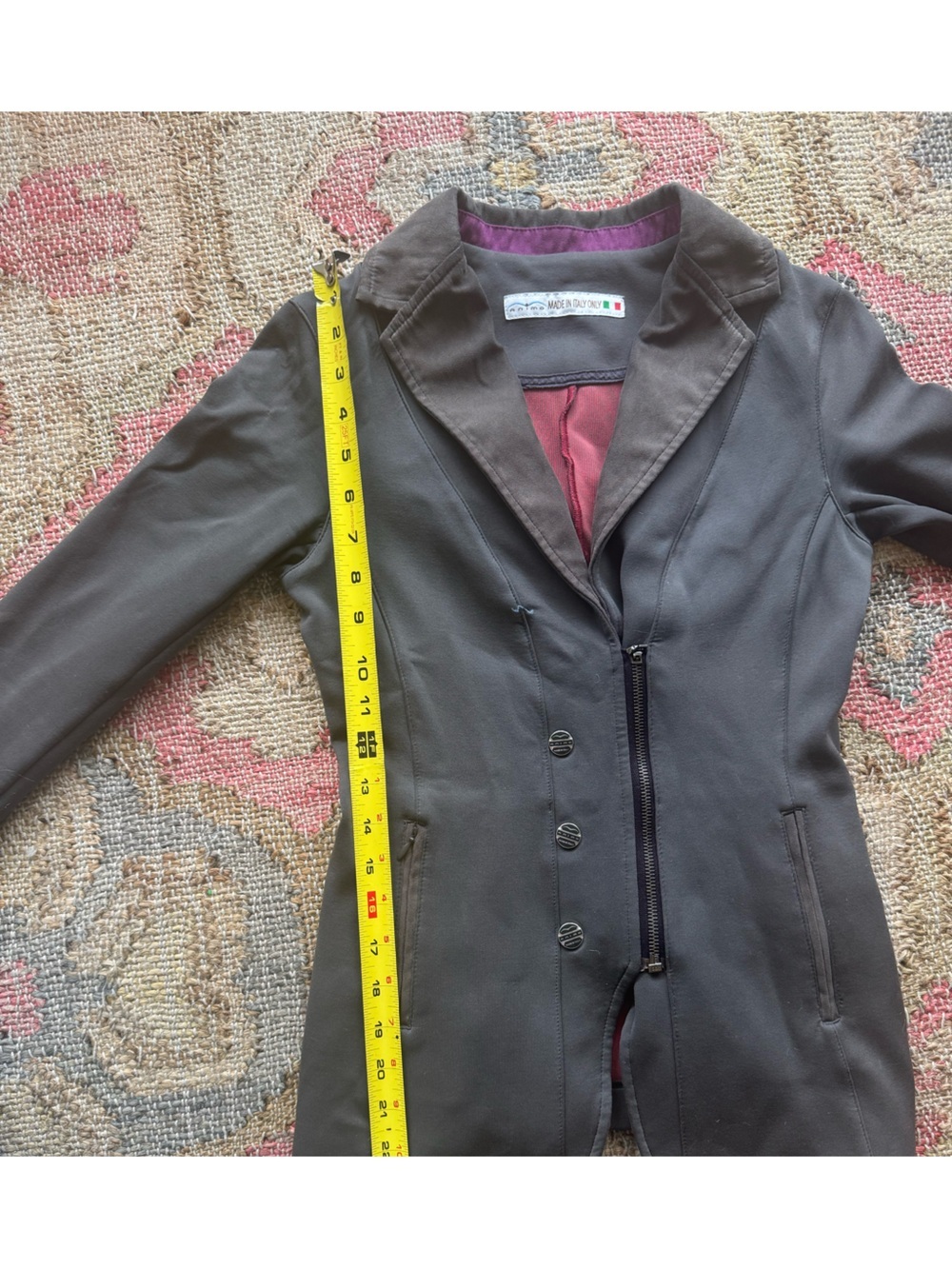 Animo Italia Women’s Equestrian Show Jacket - Grey/Purple - IT 40 / US 4 - Picture 16 of 16